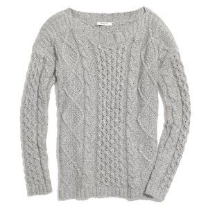 Madewell Gray Knit Boatneck Sweater Size XS